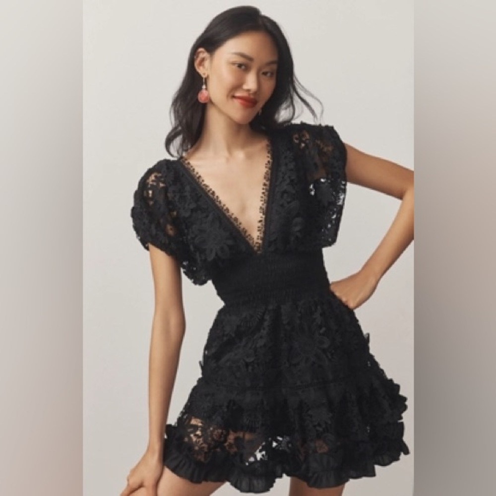 NWT WAIMARI Alicia (Morana) Black Mini Dress